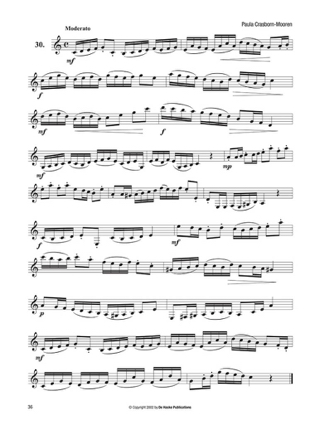 30 Melodic Studies For Clarinet - Paula Crasborn-Mooren - Partition